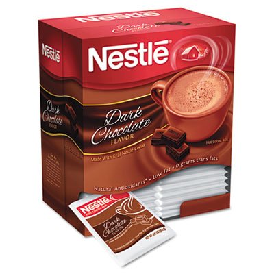 Nestle Hot Cocoa Mix, Dark Chocolate, 0.71 oz, 50/Box NES70060