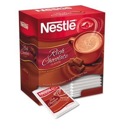 Nestle 00050000254859 Hot Cocoa Mix, Rich Chocolate, .71oz, 50/Box NES25485