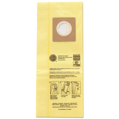 Hoover Commercial HushTone Vacuum Bags, Yellow, 10/Pk HVRAH10243