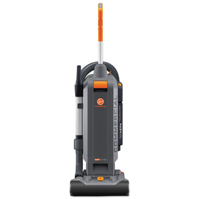 Hoover Commercial HushTone Vacuum Cleaner with Intellibelt, 13", Orange/Gray HVRCH54113