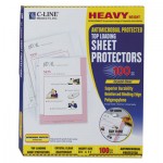 C-Line Hvywt Poly Sht Protector, Clear, Top-Loading, 2", 11 x 8 1/2, 100/BX CLI62033