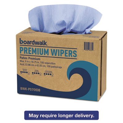 BWK-P070IDB Hydrospun Wipers, Blue, 9 x 16 3/4, 1000/Carton BWKP070IDB