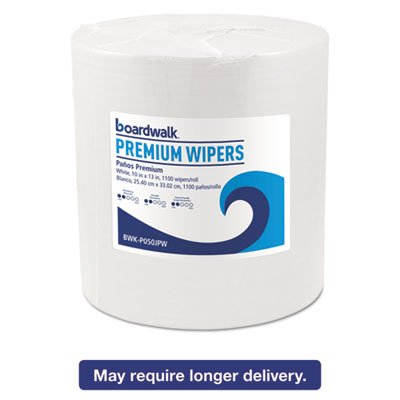 BWK-P050JPW Hydrospun Wipers, White, 11 x 13, 1100/Roll BWKP050JPW