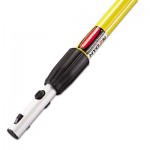 RCP Q755 HYGEN Quick-Connect Extension Handle, 48-72", Yellow/Black RCPQ755
