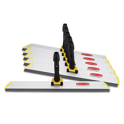 Rubbermaid Commercial HYGEN FGQ57000YL00 HYGEN Quick Connect S-S Frame, Squeegee, 24w x 4 1/2d, Aluminum, Yellow RCPQ570