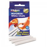 Prang Hygieia Dustless Board Chalk, 3 1/4 x 0.38. White, 12/Box DIX31144