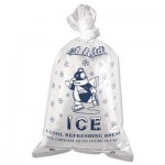 IC1221-TT Ice Bag, 12 x 21, 10lb Capacity, 1.5mil, Clear/Blue, 1000/Carton IBSIC1221