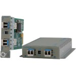Omnitron Systems iConverter SFP to SFP Managed Protocol-Transparent Fiber Converter 8699-0-D