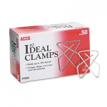 Acco A7072620B Ideal Clamps, Metal Wire, Small, 1 1/2", Silver, 50/Box ACC72620