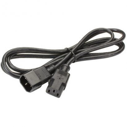 Black Box IEC 320 C13 Socket to IEC 320 C14 Plug Molded Extension Power Cord, 6-ft.(1.8-m