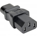 Tripp Lite IEC C8 to IEC C13 Power Cord Adapter - 10A, 125V, Black P003-000