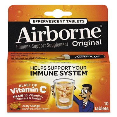 47865-30004 Immune Support Effervescent Tablet, Zesty Orange, 10/Box ABN30004