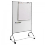 Safco Impromptu Magnetic Whiteboard Collaboration Screen, 42w x 21.5d x 72h, Gray/White SAF8511GR