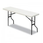 Iceberg IndestrucTables Too 1200 Series Folding Table, 72w x 18d x 29h, Platinum ICE65363