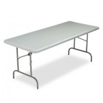 Iceberg IndestrucTables Too 1200 Series Resin Folding Table, 72w x 30d x 29h, Charcoal ICE65227