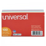 UNV47216 Index Cards, 3 x 5, Blue/Violet/Green/Cherry/Canary, 100/Pack UNV47216