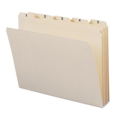 Smead Indexed File Folders, 1/5 Cut, Indexed 1-31, Top Tab, Letter, Manila, 31/Set SMD11769