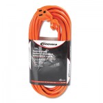 IVR72225 Indoor/Outdoor Extension Cord, 25ft, Orange IVR72225