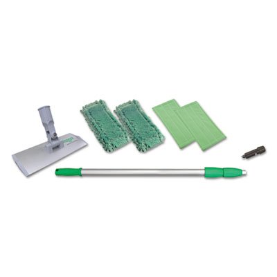 WNK01 Indoor Window Cleaning Kit, Aluminum, 72" Extension Pole, 8" Pad Holder, 4 Kits UNGWNK01CT