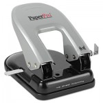 Paperpro inDULGE Two-Hole Punch, 40-Sheet Capacity, Black/Silver ACI2340