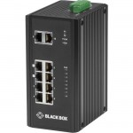 Black Box Industrial (8) 10/100/1000 PoE + (2) Gigabit Ethernet Switch LPH3100A