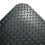 Crown Mats Industrial Deck Plate Anti-Fatigue Mat, Vinyl, 36 x 60, Black CWNCD0035DB