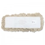 M185 Industrial Dust Mop Head, Hygrade Cotton, 18w x 5d, White BWK1318