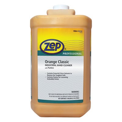 Industrial Hand Cleaner, Gel, Orange, 1 gal Bottle, 4/Carton ZPE1046475