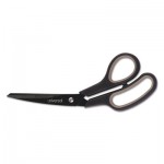 UNV92022 Industrial Scissors, 8" Length, Bent, Black Carbon Coated Blades, Black/Gray UNV92022