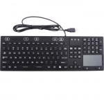 DSI Industrial Silicone Full Size LED Backlit Keyboard JH-IKB110BL With IP68 KB-JH-IKB110BL