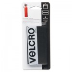 VELCRO Brand Industrial-Strength Hook & Loop Fasteners, 2" x 4", Black VEK90199