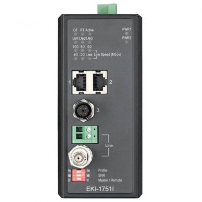B+B Industrial VDSL2 Ethernet Extender, M12 EKI-1751I-AE
