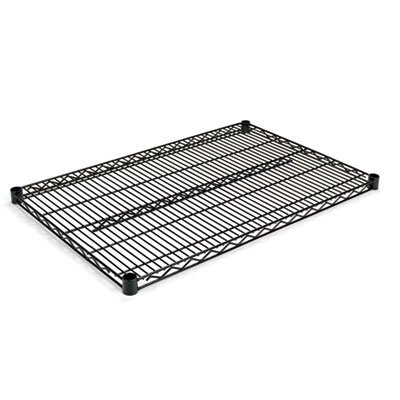 ALESW583624BL Industrial Wire Shelving Extra Wire Shelves, 36w x 24d, Black, 2 Shelves/Carton ALESW583624BL