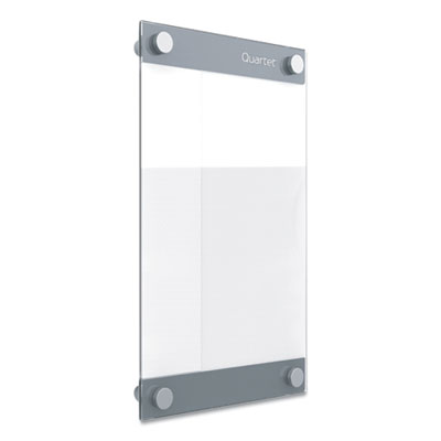 Quartet Infinity Customizable Magnetic Glass Dry-Erase Board, 8.5 x 11, White QRTGI8511