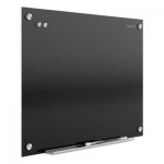 Infinity Magnetic Glass Marker Board, 36 x 24, Black QRTG3624B