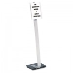 Durable Office Products Info Sign Duo Floor Stand, Letter-Size Inserts, 15 x 44-1/2, Clear DBL481423