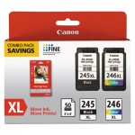 Canon Ink & Paper Combo Pack, Black/Tri-Color CNM8278B005