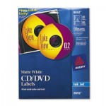 Avery Inkjet CD Labels, Matte White, 40/Pack AVE8692