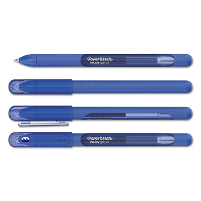 Paper Mate InkJoy Stick Gel Pen, Medium 0.7 mm, Blue Ink/Barrel, Dozen PAP2023006