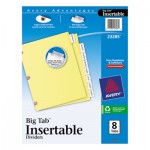 Avery Insertable Big Tab Dividers, 8-Tab, Letter AVE23285