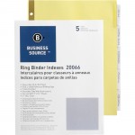 Business Source Insertable Tab Divider 20066