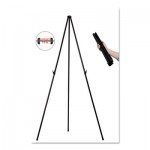 Instant Easel, 61 1/2", Black, Steel, Heavy-Duty BVCFLX10201MV