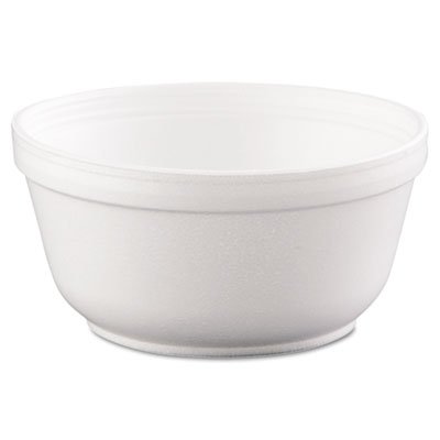 Dart Insulated Foam Bowls, 12oz, White, 50/Pack, 20 Packs/Carton DCC12B32