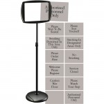 MasterVision Interchangeable Floor Pedestal Sign SIG05050505