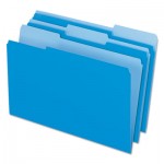 Pendaflex Interior File Folders, 1/3 Cut Top Tab, Legal, Blue, 100/Box PFX435013BLU