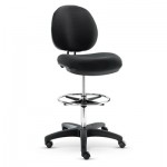 ALEIN4616 Interval Series Swivel Task Stool, PVC-Free Faux Leather, Black ALEIN4616