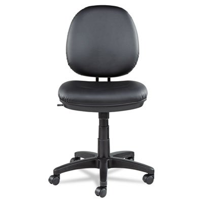 ALEIN4819 Interval Series Swivel/Tilt Task Chair, Leather, Black ALEIN4819