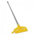 RCP H136 Invader Aluminum Side-Gate Wet-Mop Handle, 1 dia x 60, Gray/Yellow RCPH136