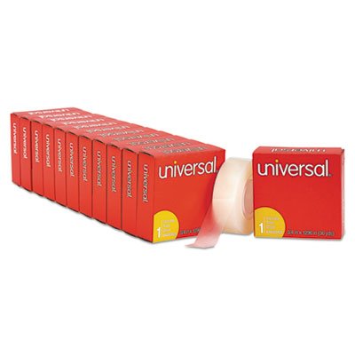 UNV83436 Invisible Tape, 3/4" x 1296", 1" Core, Clear, 12/Pack UNV83436VP