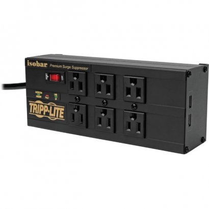 Tripp Lite Isobar 6-Outlet Surge Suppressor/Protector IBAR6ULTRAUSBB
